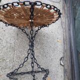 String coffee table and chains
