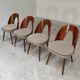 Set of 4 chairs by Antonin Suman for Tatra Nabytok 1960