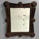 Antique tramp art folk art distressed mirror, Austria ca 1900s