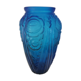 Art Deco blue vase