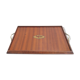 Wood and brass service tray