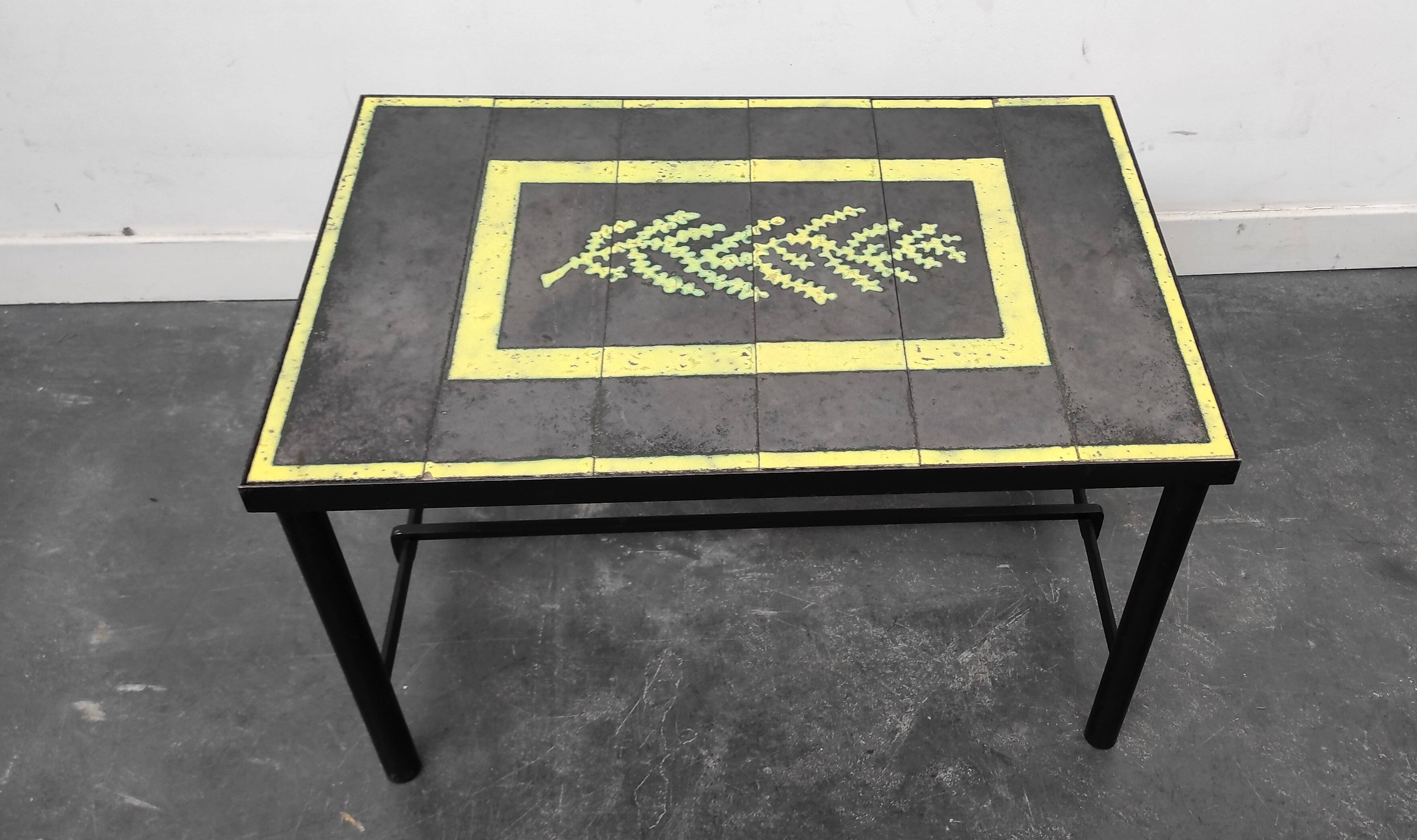 Adnet 1950s Coffee Table