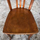 Chaise bistrot en bois clair années 70 vintage