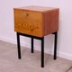 Mid-century bedside table by UP Závody, walnut nightstand with storage