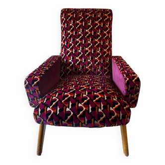 Fully restored vintage armchair