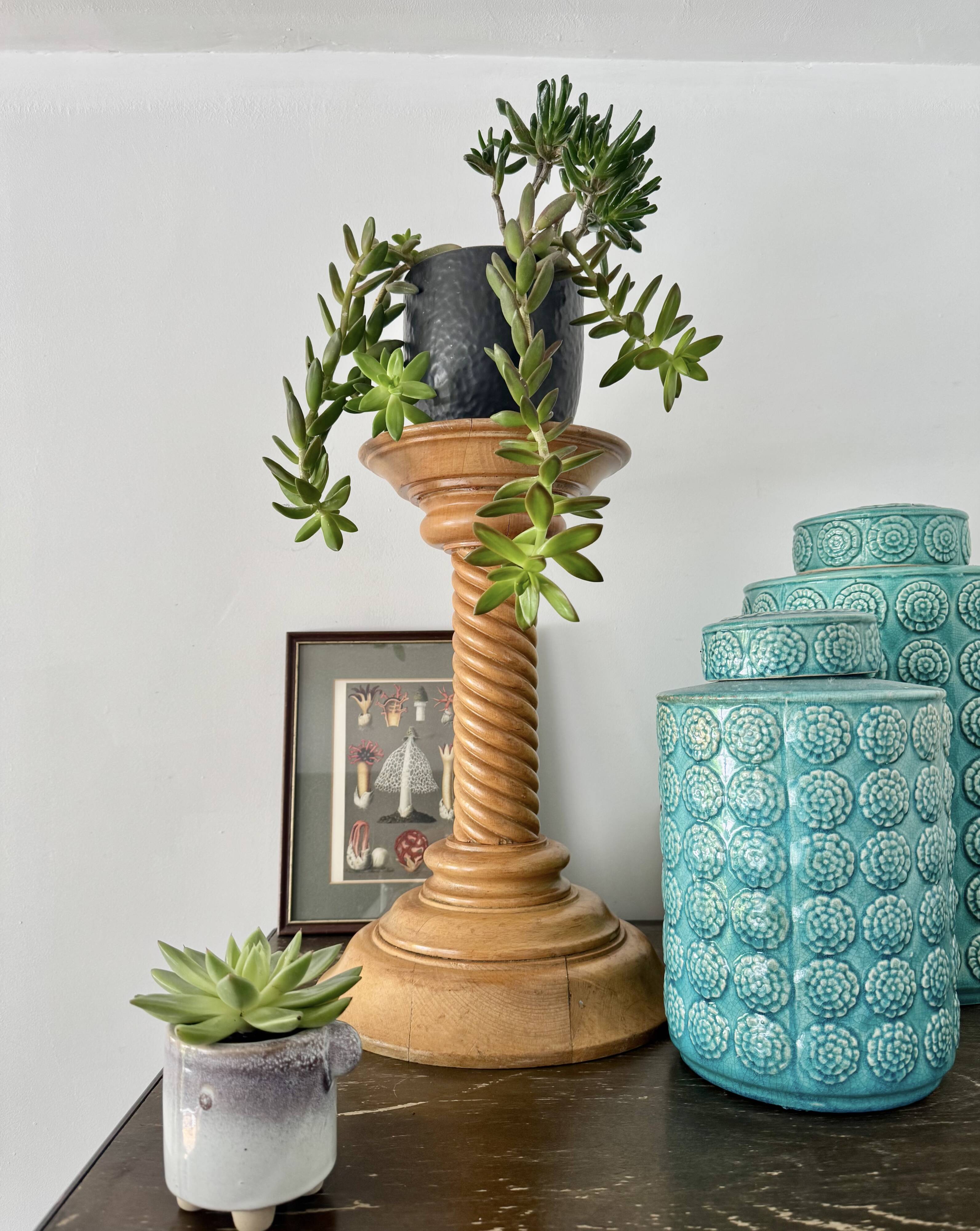 Vintage Wooden Plant Stand