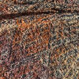 Large Boujad Berber carpet in salmon wool