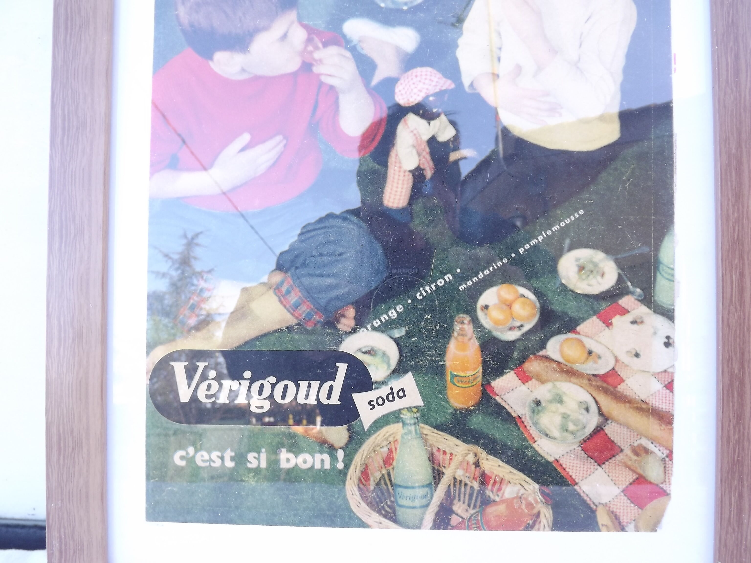 Affiche pub soda Verigoud 1957