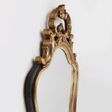 20th Century Baroque style mirror in carved and gilded wood, Belgium