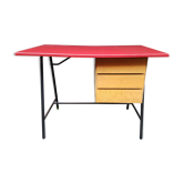 Bureau rouge années 60