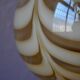 Suspension globe glass from Murano, marbled, brass, 1970s.