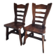 Pair of brutalist bistro chairs from the 70s Poland