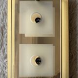 Applique laiton verre Grossmann années 80