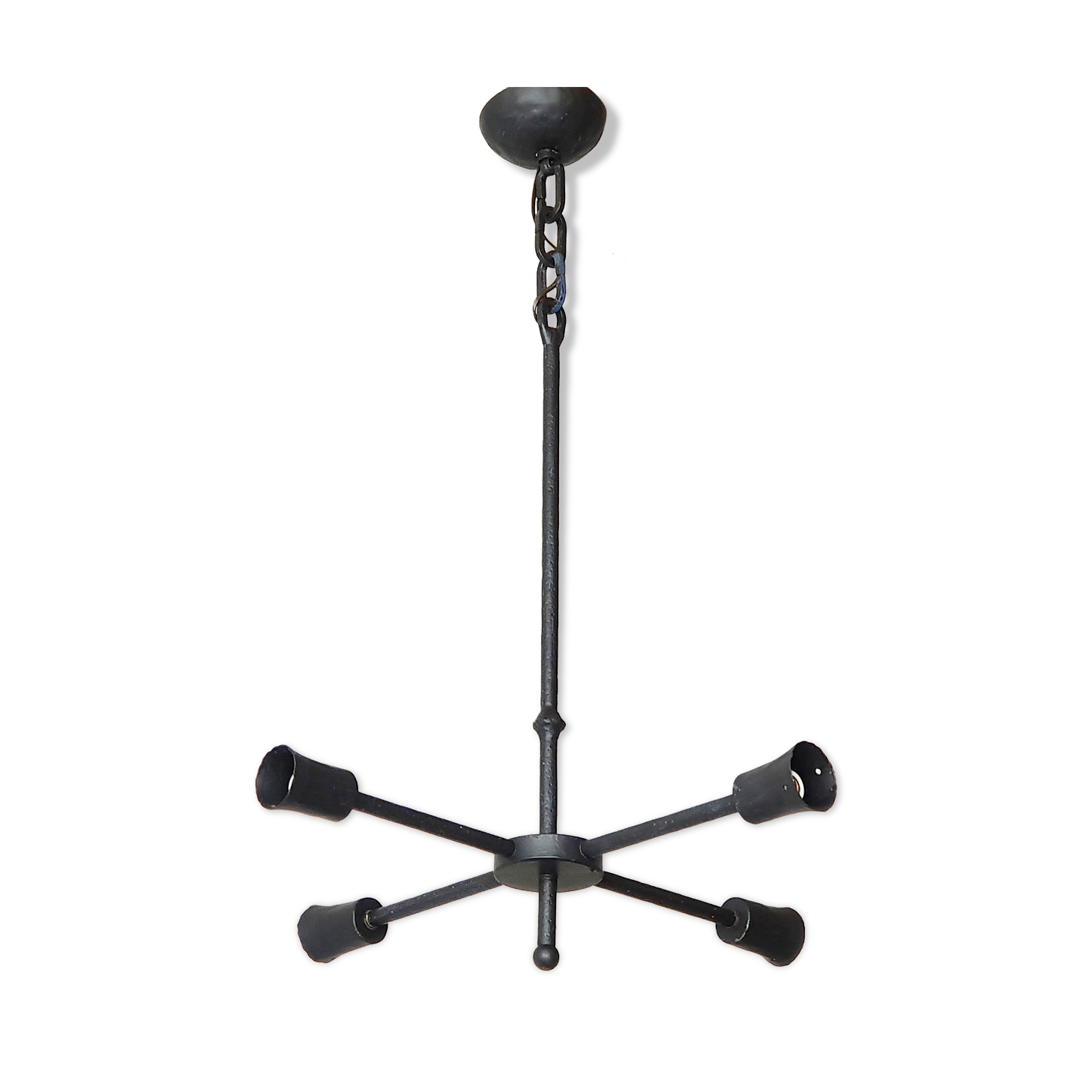 1970 vintage brutalist hanging lamp