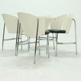 Set of 4 Brobon Dining chairs by Abe Bonnema & Floris van den Broecke 1990s