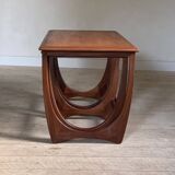 Vintage Scandinavian teak nesting coffee table Astro Victor Wilkins