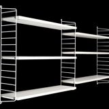 Original String shelf / Kajsa & Nisse Strinning / mid-century modern design / white / 75x160x20cm