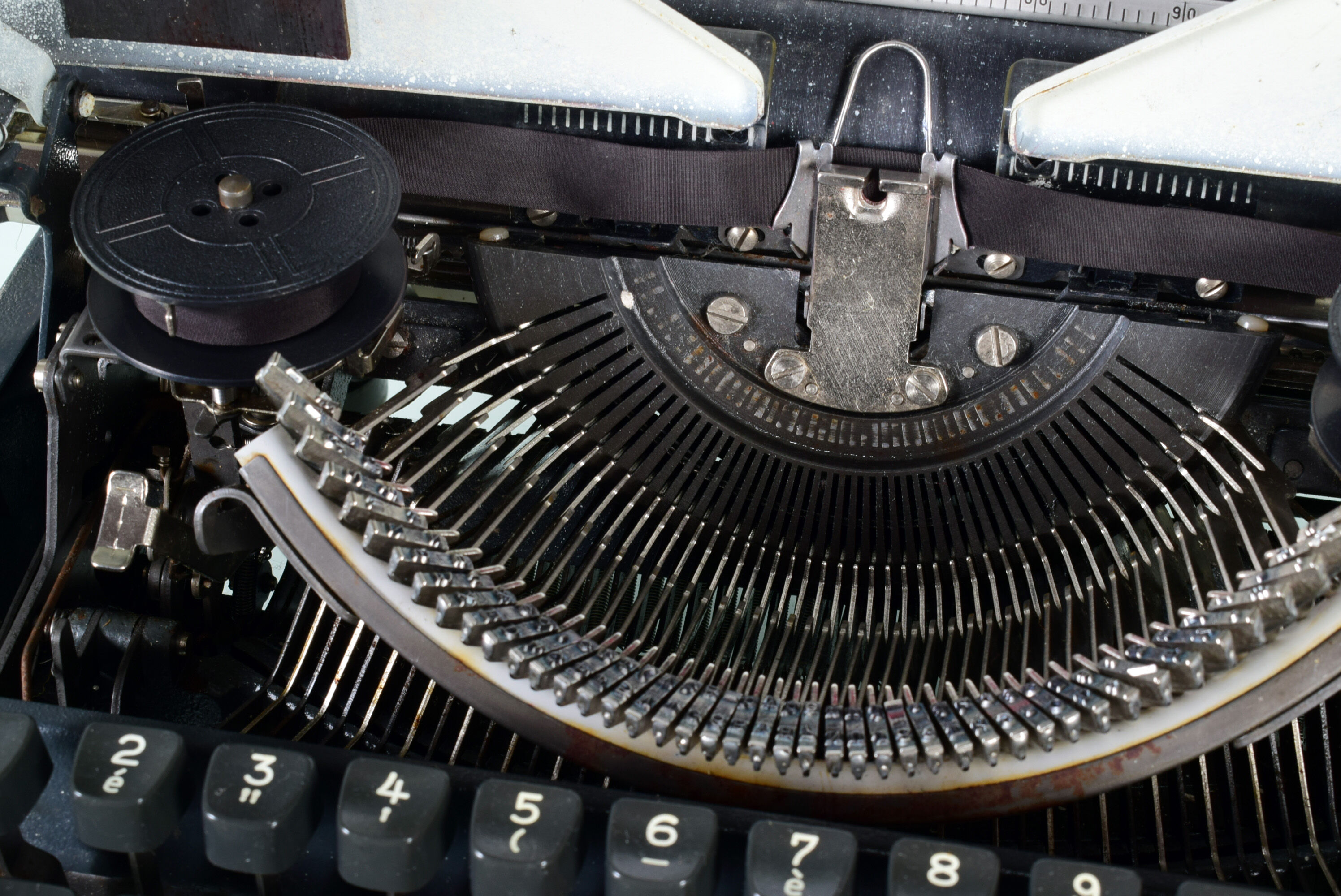 Olympia typewriter with suitcase