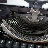 Olympia typewriter with suitcase