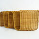 Magazine holder  in rattan wicker, wave shape 70s