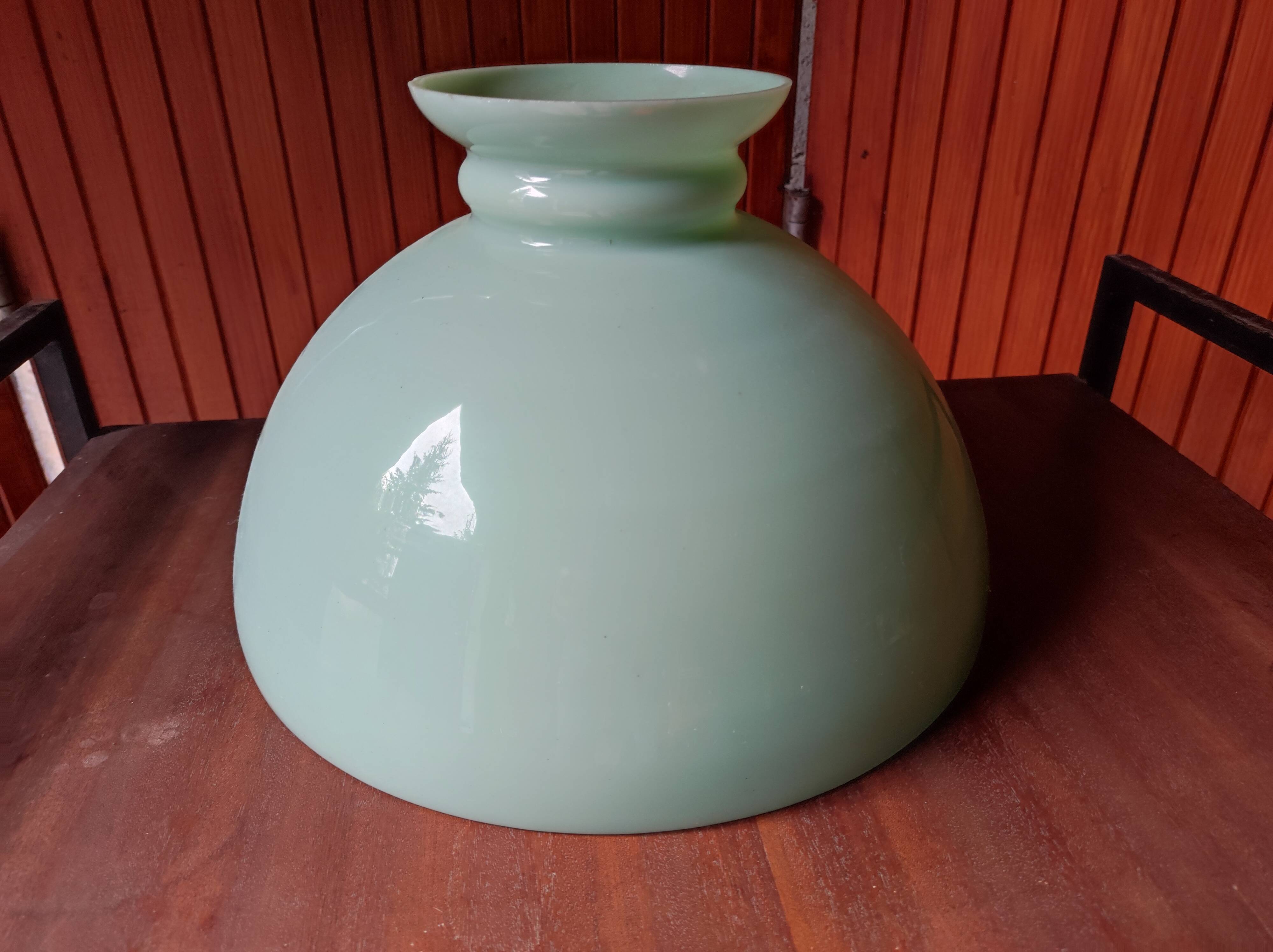 Globe opaline green lampshade for chandelier and lamp