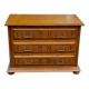 English solid wood chest of drawers with 3 drawers