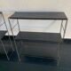 Paire étagères vintage 1960 string noires  - 49 x 58 cm