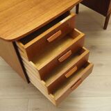 Teak desk, Danish design, 1970s, designer: H.P. Hansen, manufacturer: Rande