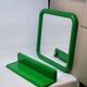Miroir et étagère par Giorgina Castiglioni pour Bilumen, Italie années 1970
