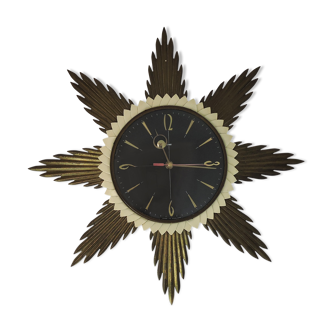Sunburst Wall Clock from Metamec, 1960s