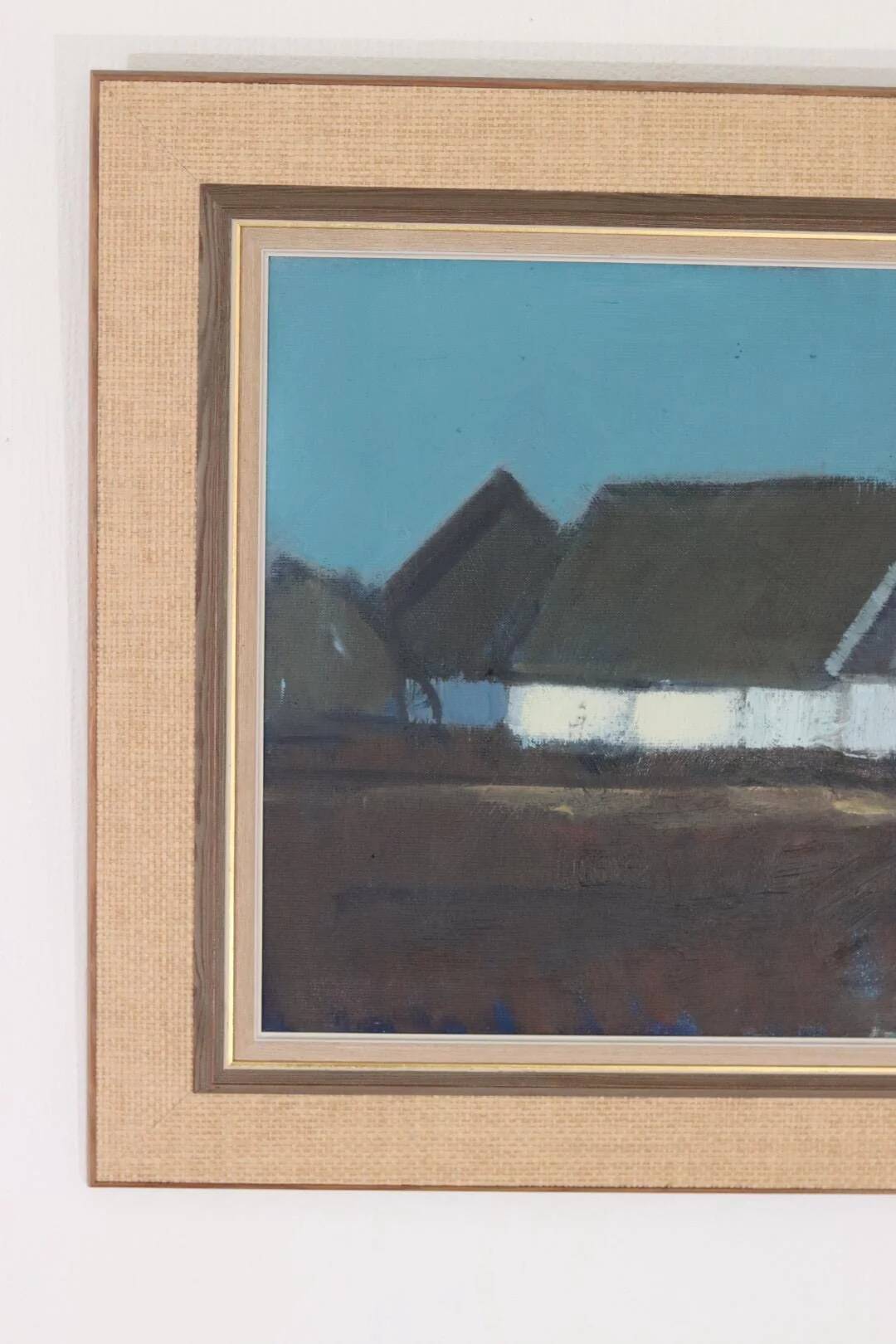 Farm house against a blue sky by Bengt Hillgrund