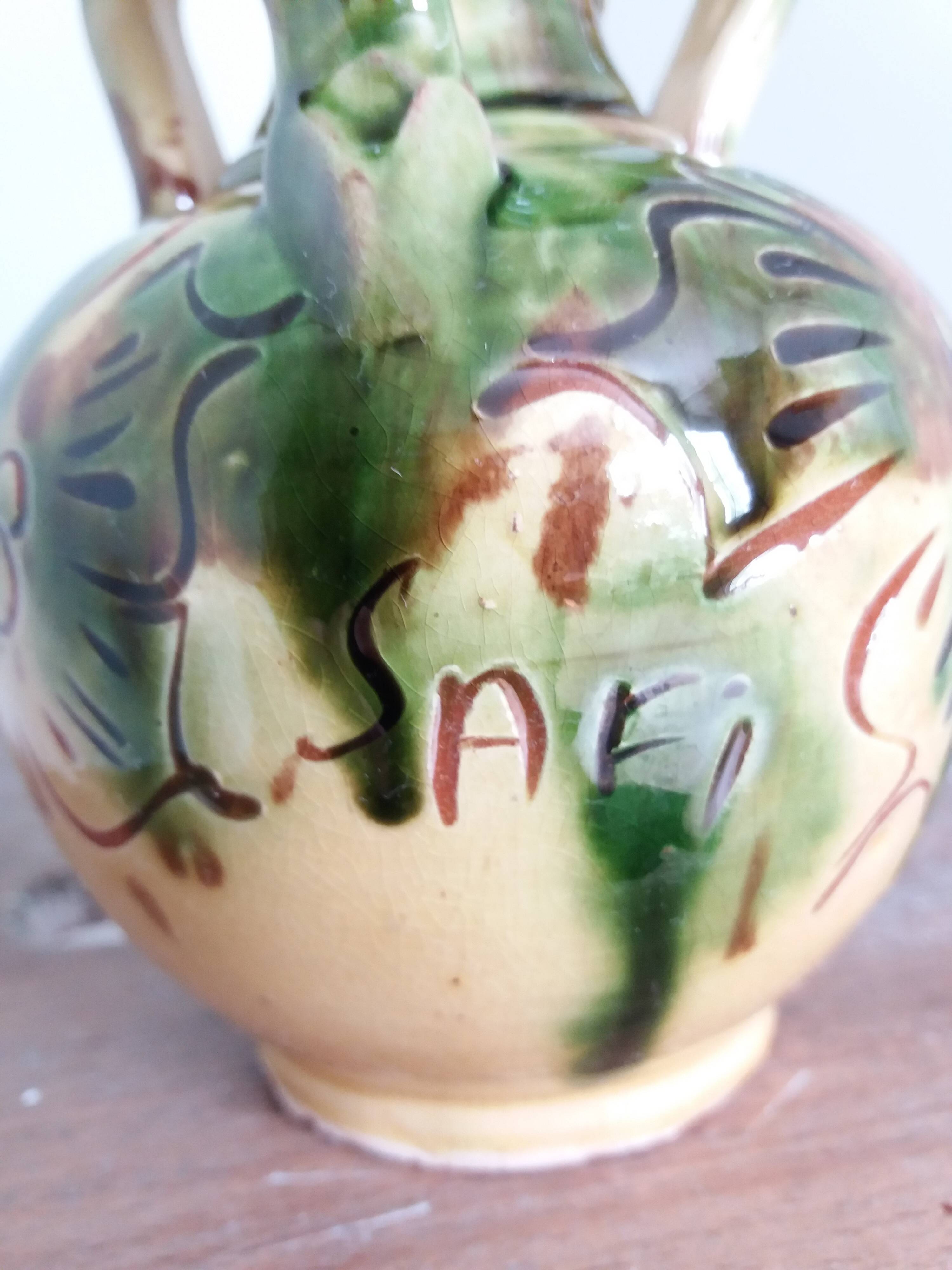 Safi Morocco ceramic vase