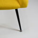 Vintage polish armchair shell, fully renovated, 1960s, fabric, chrome