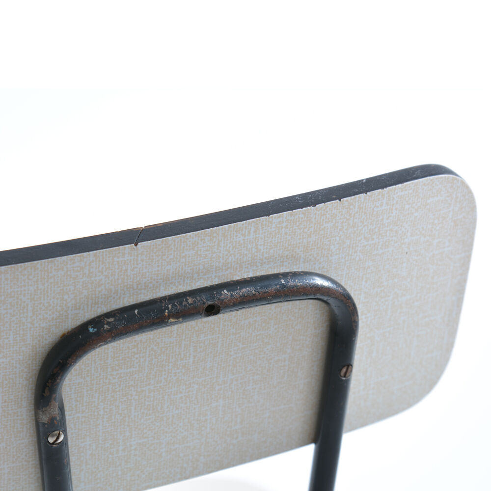 Midcentury chair in metal & formica, Kovona Czechoslovakia 1960s