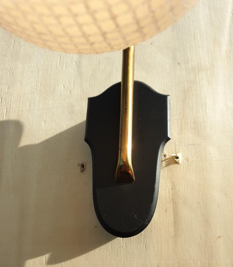 Pair of glass sconces, Arlus 1950