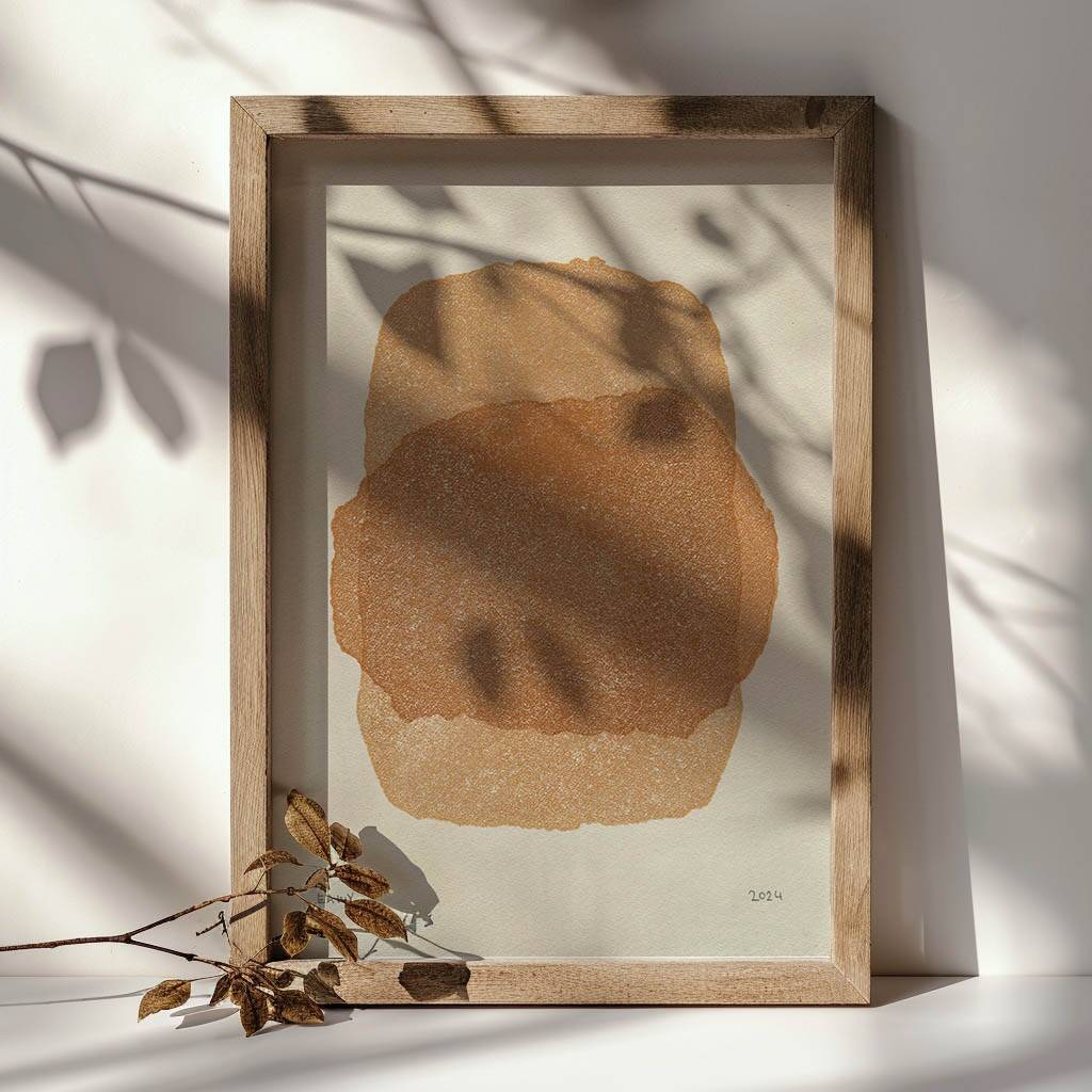 Painting on paper - rock - signed eawy