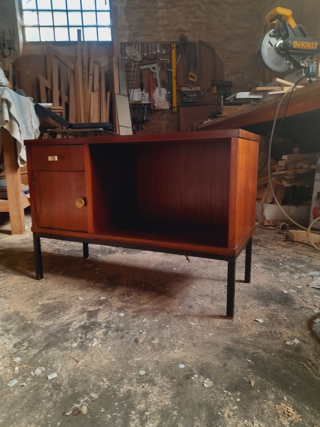 Enfilade vintage bois exotique