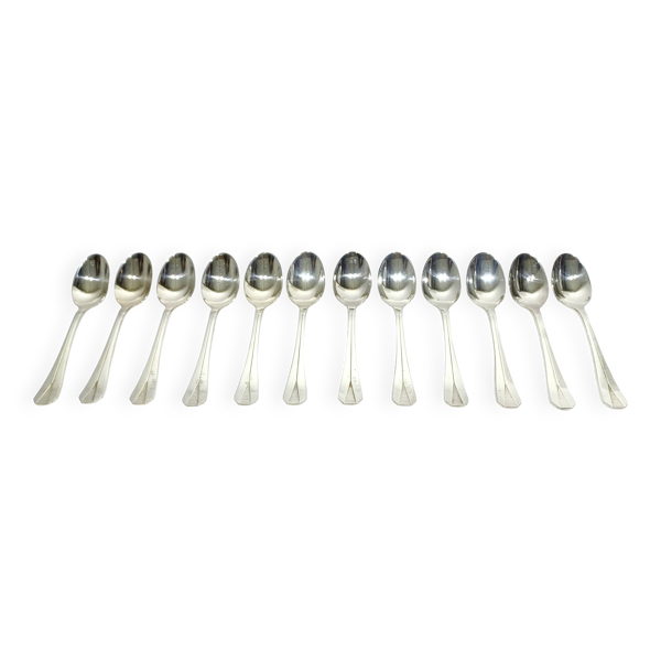 12 cuillères à moka Christofle modèle Atlantide