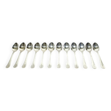 12 cuillères à moka Christofle modèle Atlantide