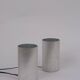 70s brushed aluminum lamps