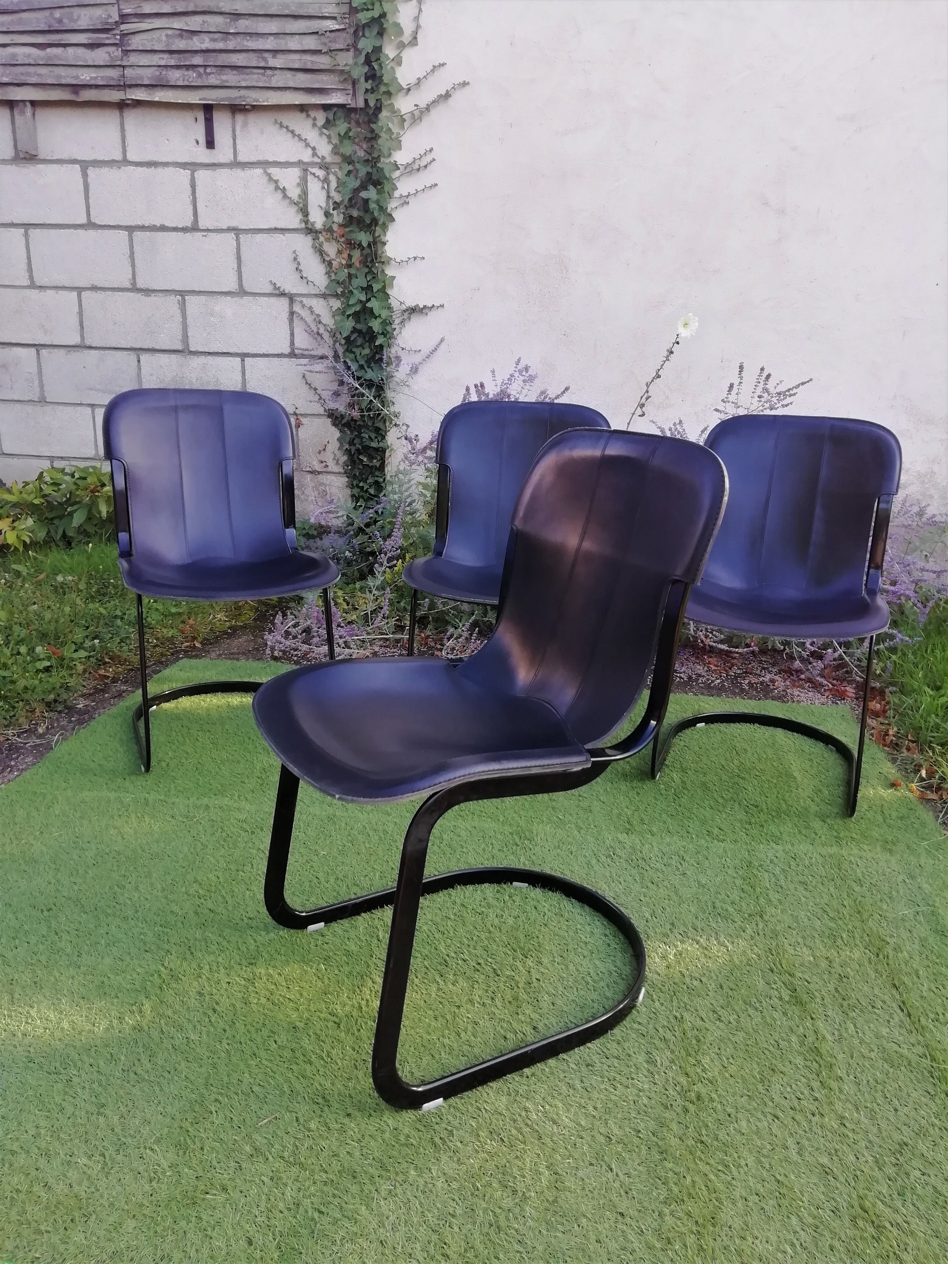 Lot of 4 chairs for Cidue 70s