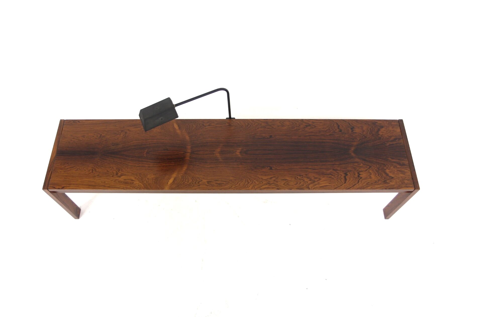 Minimalist rosewood bench, Sweden, 1960