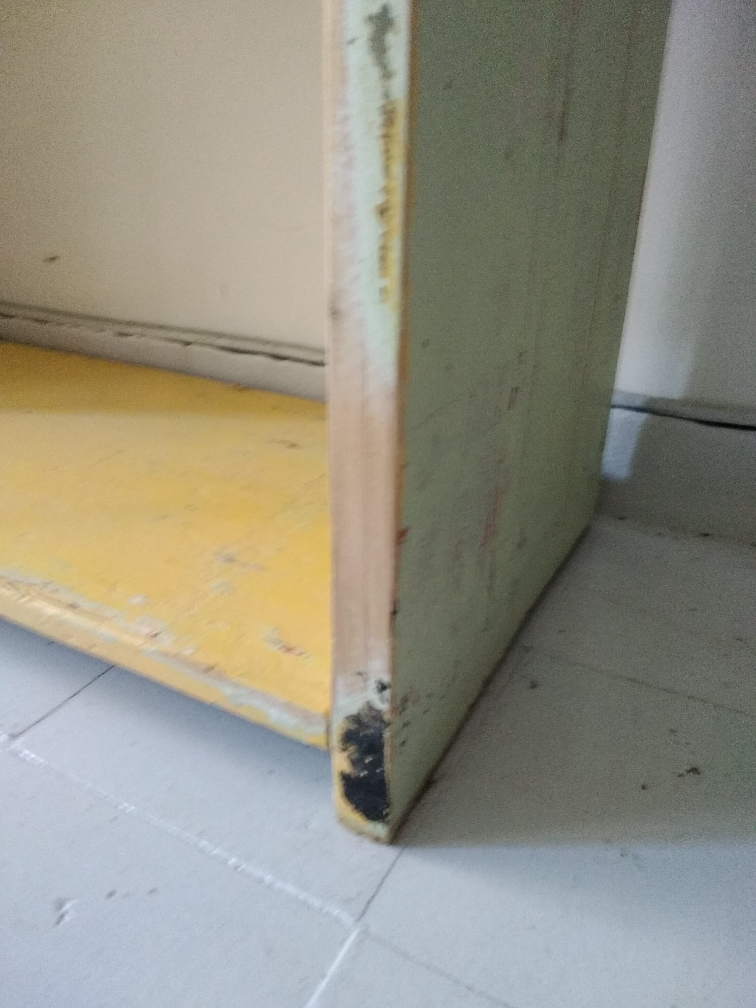 Large workshop furniture with patinated lockers