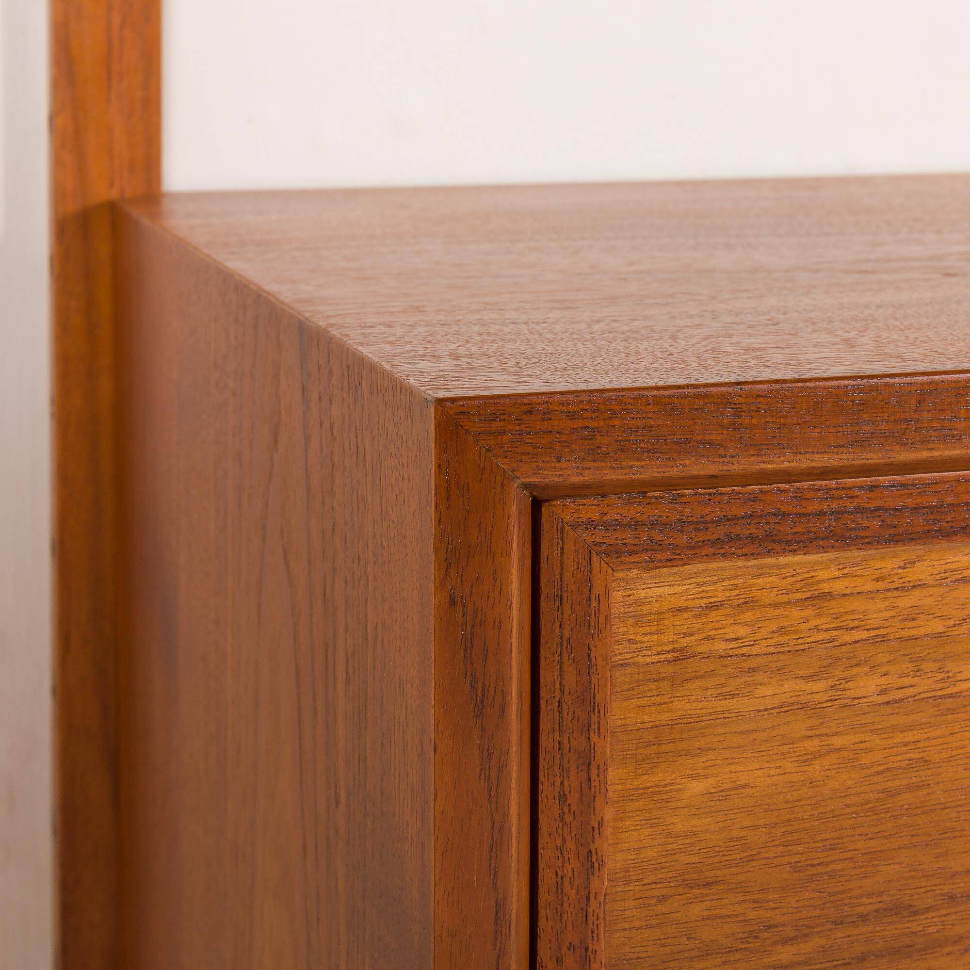 Poul Cadovius wall unit with a bureau and a desk shelf for Cado, 1960s