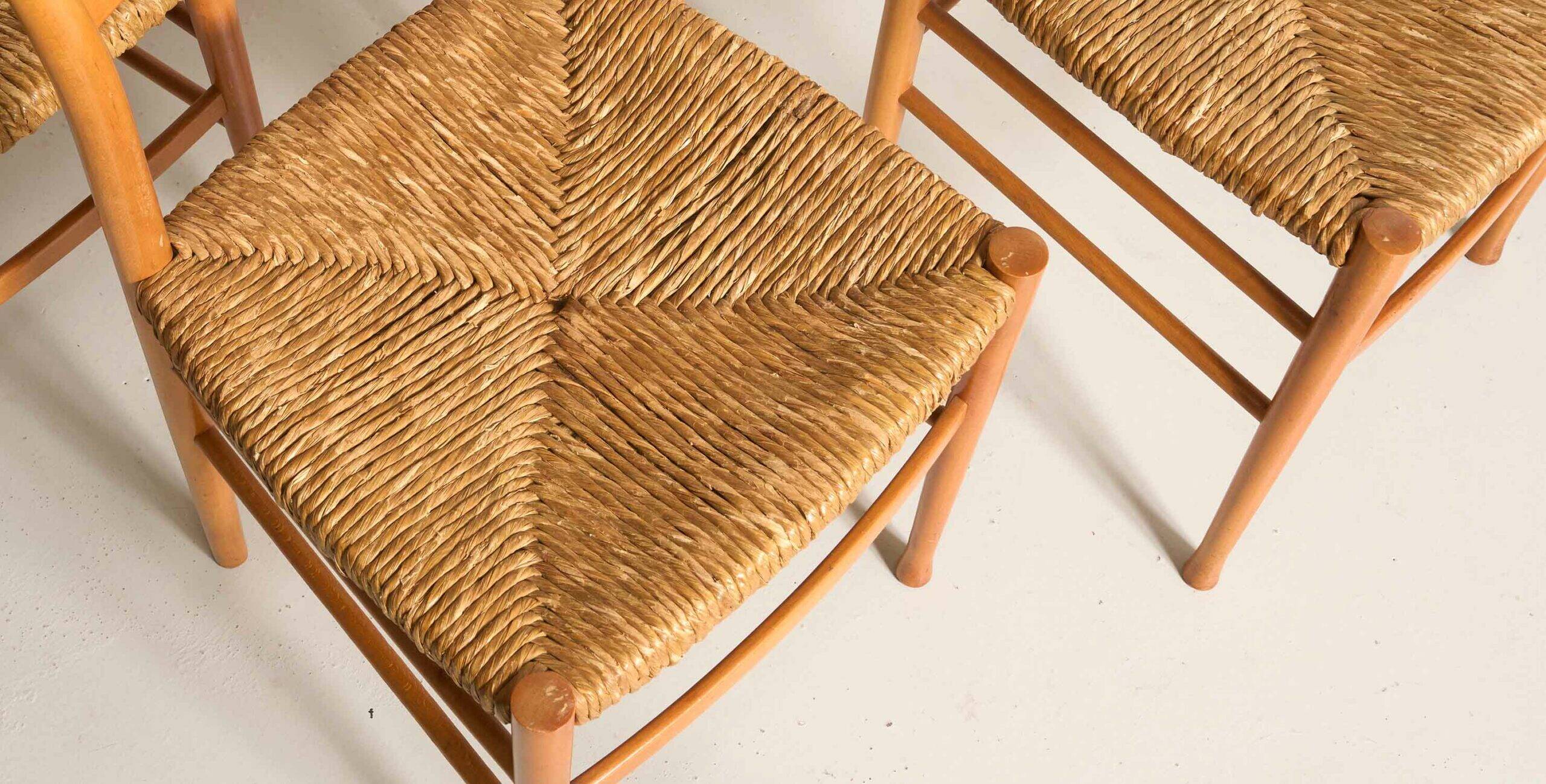 4 vintage Italian chairs, Otto Gerdau, Scandinavian style