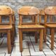 Set of 6 Rainer Daumiller chairs in solid pine – 1970s