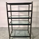 Hollywood Regency glass shelf