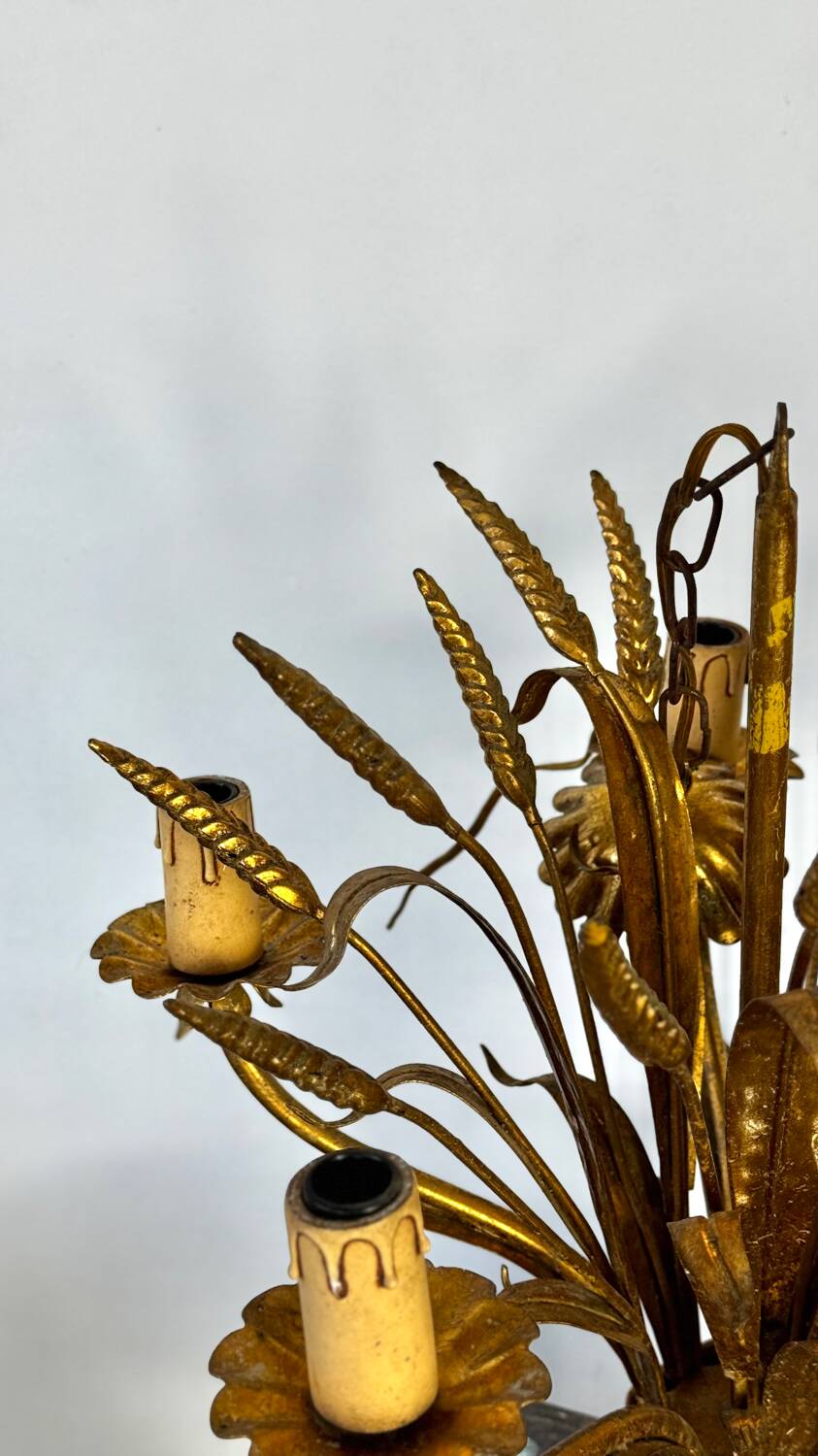 Wheat ear lustre attributed to Maison Jansen.