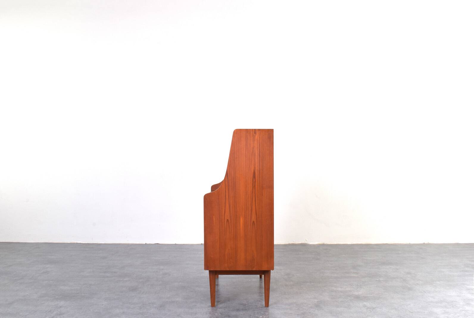 Secrétaire en teck danois du milieu du siècle par Gunnar Nielsen pour Tibergaard, années 1960.