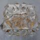 Gold-Plated & Crystal Glass Flush Mount Light from Kinkeldey, 1970s